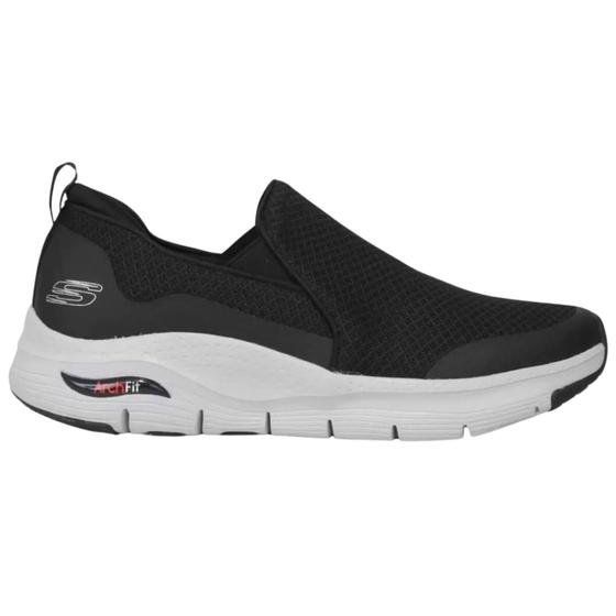 Imagem de Tenis Sem Cadarco Skechers Arch Fit Balin Original Conforto Preto Cinza 232043