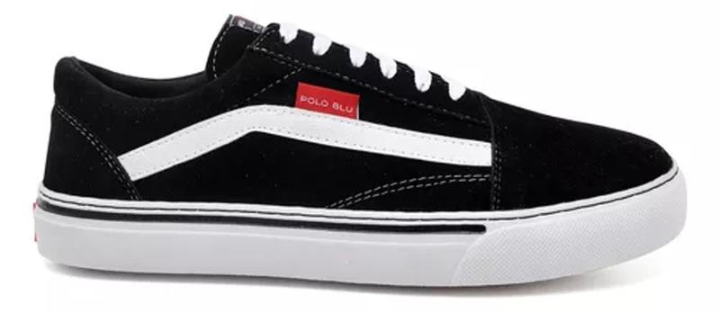 Imagem de Tenis Skate Polo Blu Com Solado De Borracha Adicionar Skool