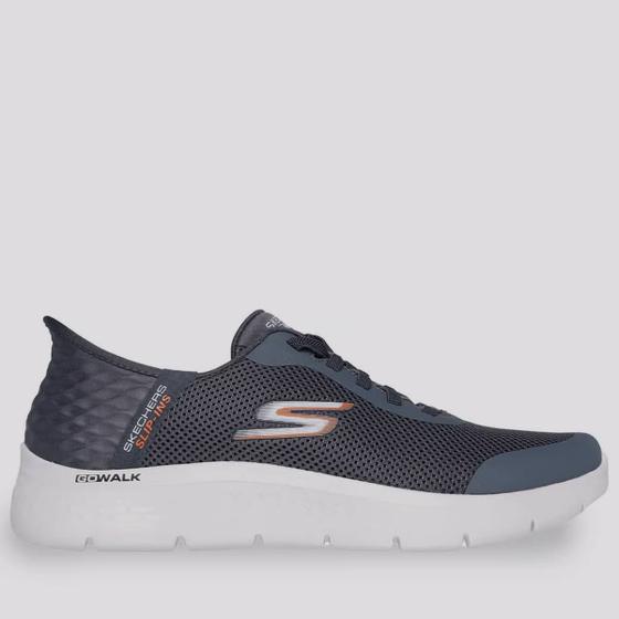 Imagem de Tênis Skechers Go Walk Flex Cinza e Branco