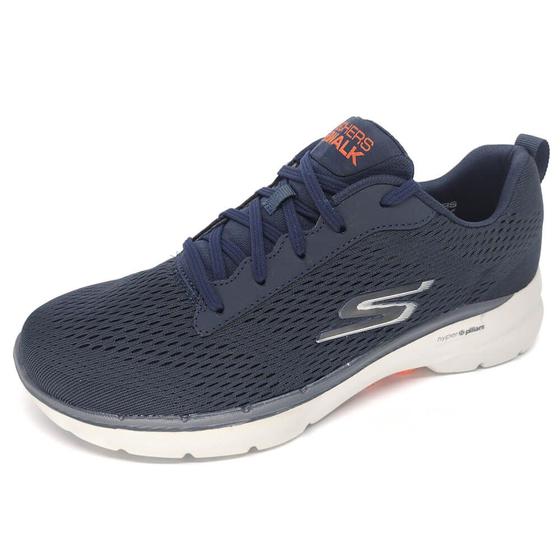 Imagem de Tênis Skechers Masculino Go Walk 6 Caminhada com Amortecedor