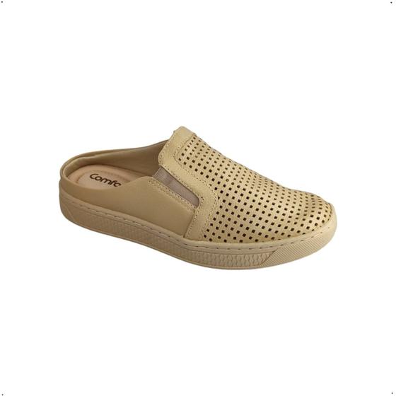 Imagem de Tenis Slip on Comfortflex couro Vazado conforto casual 64301