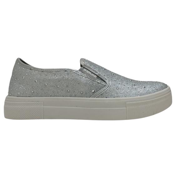 Imagem de Tenis Slip On Feminino Da Quiz Brilhante Sola Plataforma