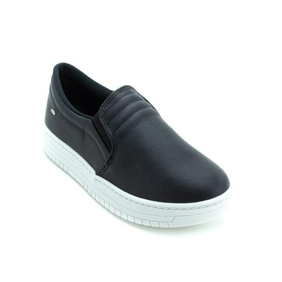 Imagem de Tênis Slip On Feminino Dakota G9372 - Preto e Branco