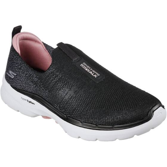 Tênis Slip On Go Walk 6 Hyper Pillar Glimmering 124502 Skechers Preto ...