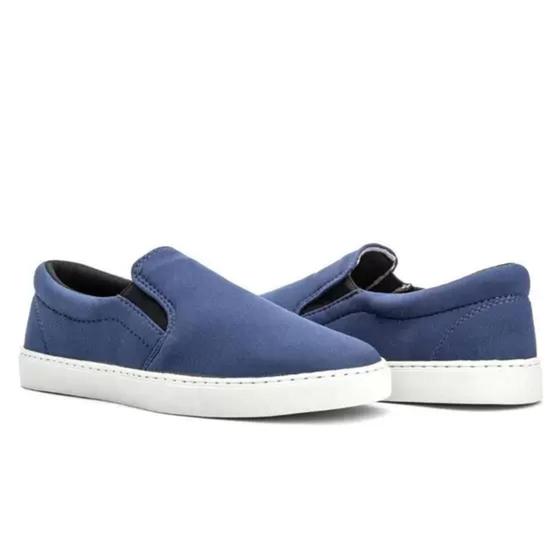 Imagem de Tenis Slip On Iate Casual Lona Masculino - Azul