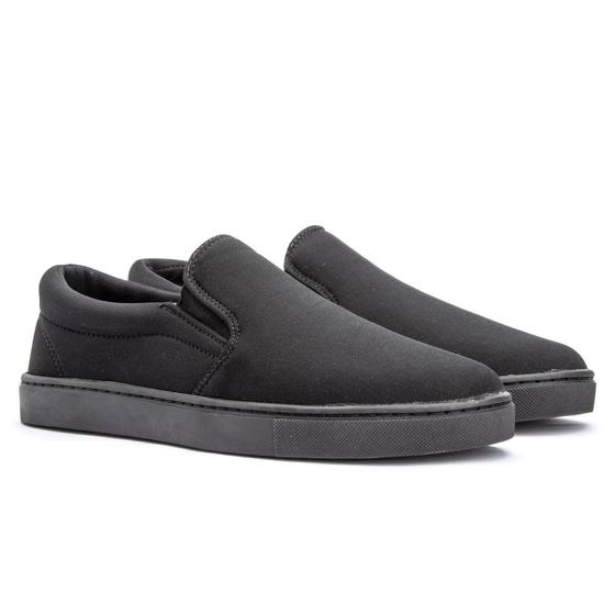 Imagem de Tênis Slip On Liso Basico Amanda Block com Elastico e Sola Borracha Confortavel