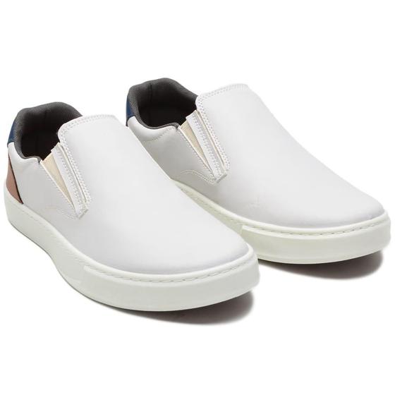 Imagem de Tênis Slip On Liso Basico Amanda Block com Elastico e Sola Borracha Costurada