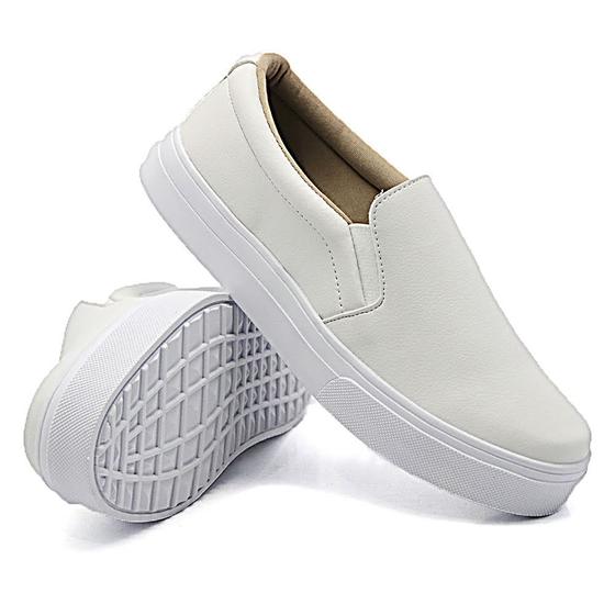 Imagem de Tênis Slip On Liso Basico Casual Dk Shoes com Elastico e Sola Borracha Leve