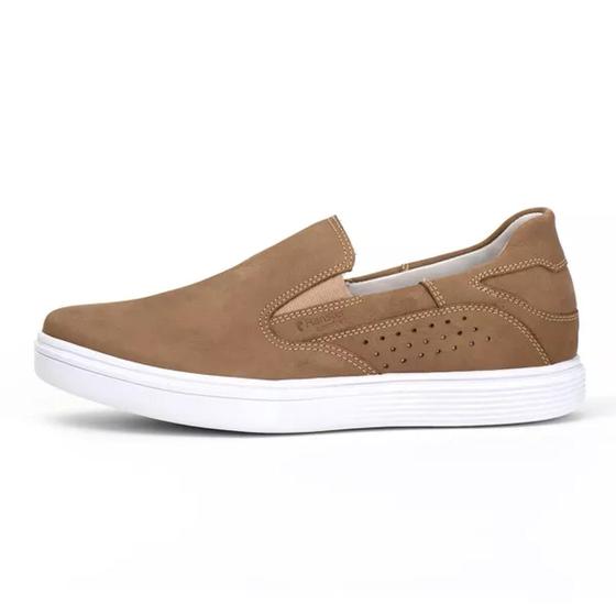 Imagem de Tênis Slip On Masculino Comfort Couro nobuck 3018