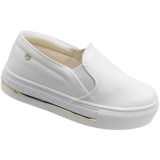 Imagem de Tênis Slip On Plataforma Sophia Almeida Aplique Elegante Feminino  