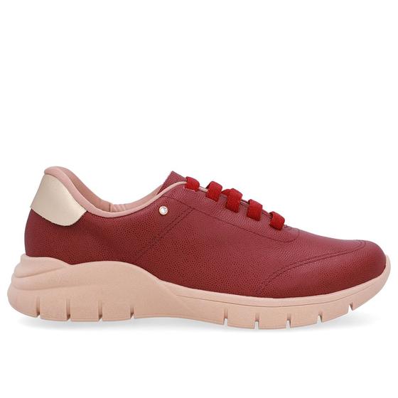 Netshoes Tenis Usaflex Feminino Vermelho Tênis Slip On Vermelho