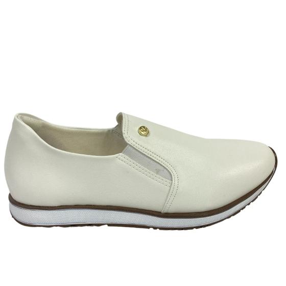 Imagem de Tênis Slip On Via Uno Feminino 166056 - Branco