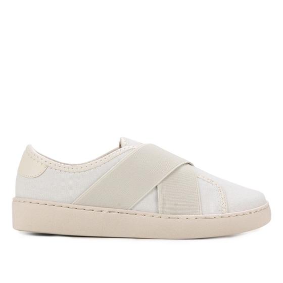 Shoes Vizzano Slip On Elastico Vizzano Slip On Branco Feminino