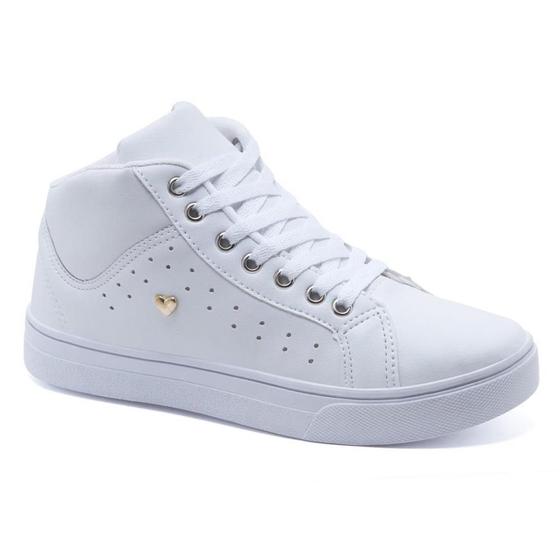 Tênis Sneaker Esportivo Feminino Sbelta Cano Alto Dia a Dia Menor preço em Tênis Sneaker Esportivo Feminino Sbelta Cano Alto Dia a Dia