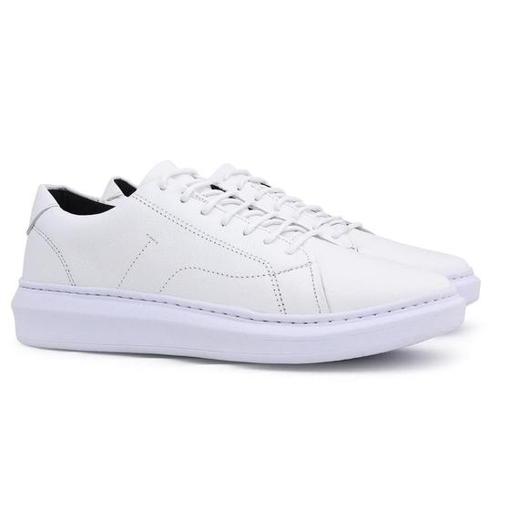 Imagem de Tênis Sneaker Masculino Couro West Bulls Cadarço Moda Casual