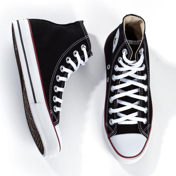 Tênis Star Chuck Taylor Unissex Preto Cano Alto All Menor preço em Tênis Star Chuck Taylor Unissex Preto Cano Alto All