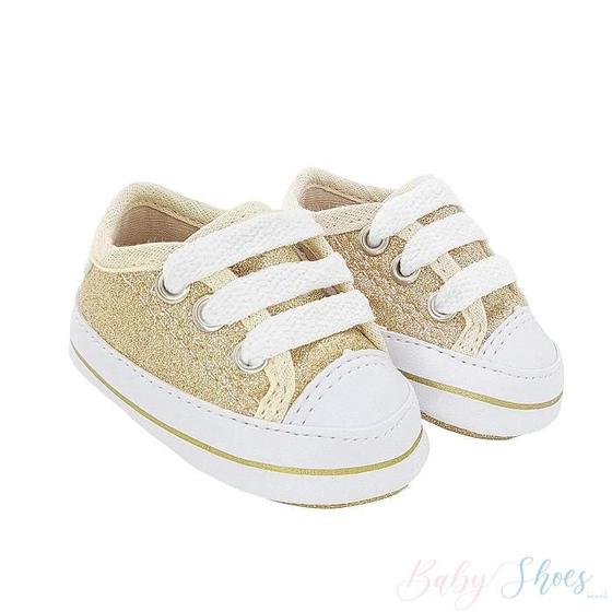 Imagem de Tênis Starzinho com Glitter Dourado - Linha Baby/Bebê