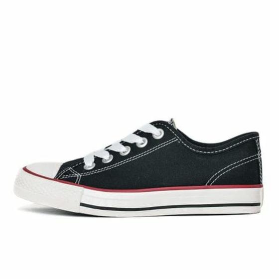 Imagem de Tênis Street Infantil Unissex Canvas Low Kids - Preto