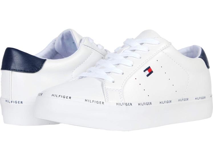 Imagem de Tênis Tommy Hilfiger Henissly Feminino Branco/Azul Marinho - Tamanho 11