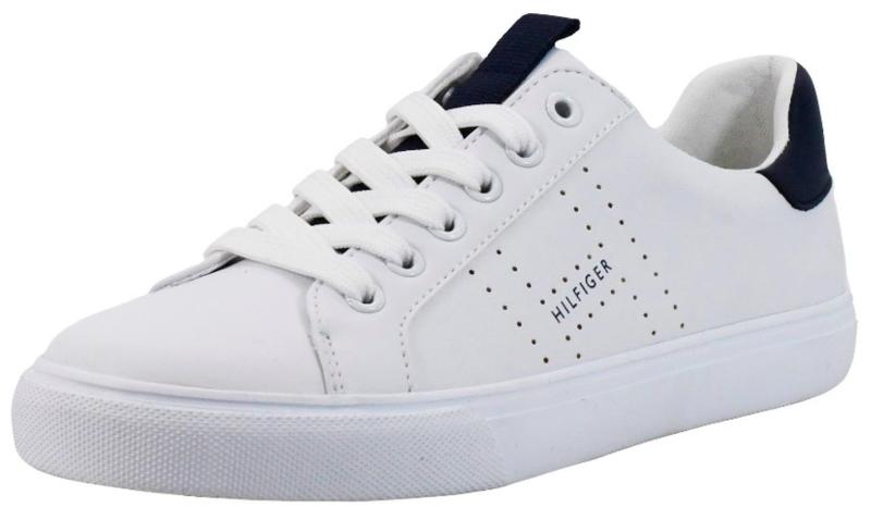 Imagem de Tênis Tommy Hilfiger Lamiss feminino branco/azul marinho tamanho 6