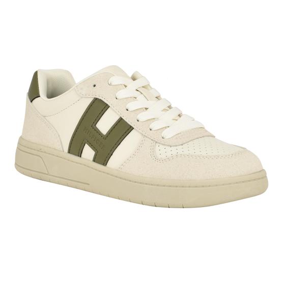 Imagem de Tênis Tommy Hilfiger Veniz Feminino - Creme/Cinza - Tamanho 9,5