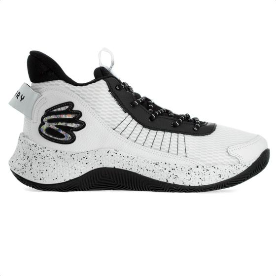 Imagem de Tênis Under Armour Curry 3Z7 Branco e Preto - Masculino