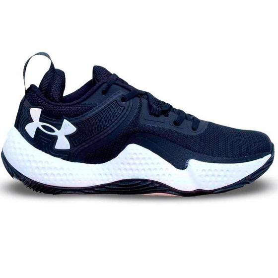 Imagem de Tênis Under Armour Unissex Basket Dagger Preto e Branco