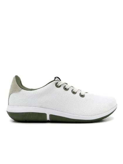 Imagem de Tenis usaflex branco tricot detalhe camurça ah3801