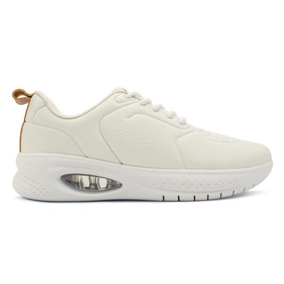 Tenis Usaflex Feminino Com Amortecedor Tênis Casual Preto Couro