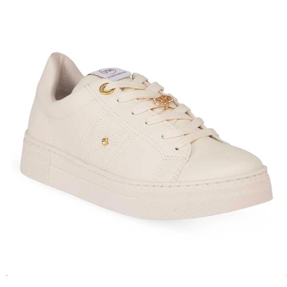 Imagem de Tênis Via Marte Casual Com Pingente Flatform 138-005 Bege