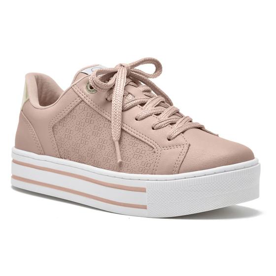 Feminino Via Tenis Via Marte Flatform Rosa Tenis Via Marte