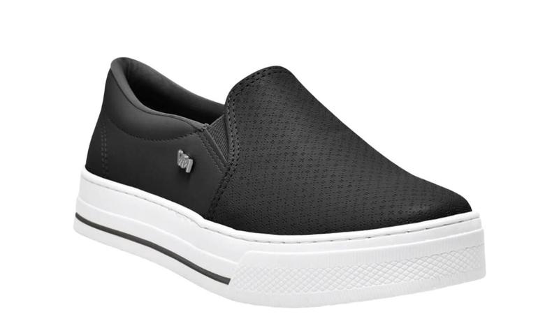 Imagem de Tenis Via Marte Feminino Calce Facil Leve Macio Flat Slip On