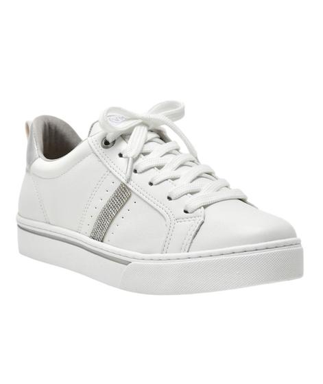 Imagem de Tenis via marte feminino  napa/branco/strass