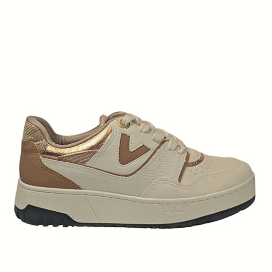 Imagem de Tenis Via Marte Feminino Nobuck Branco Bege 042-004-06