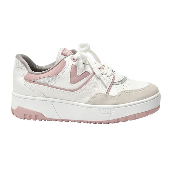 Imagem de Tenis Via Marte Feminino Nobuck Branco Bege 042-004-06