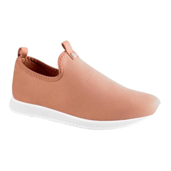 Imagem de Tênis Via Uno 433024 Chunky Sem Cadarço Flatform Jogging Feminino