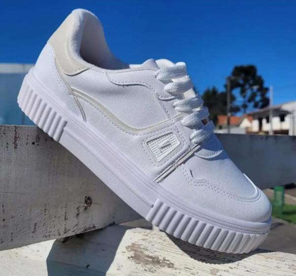 Vizzano Branco Tenis Sneaker Vizzano Vizzano Casual Tenis Vizzano