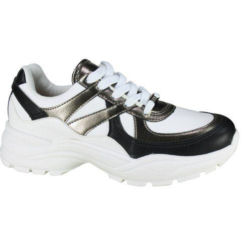 Imagem de Tênis Vizzano  Chunky Branco/Grafite/Preto Ref.: 1331.108