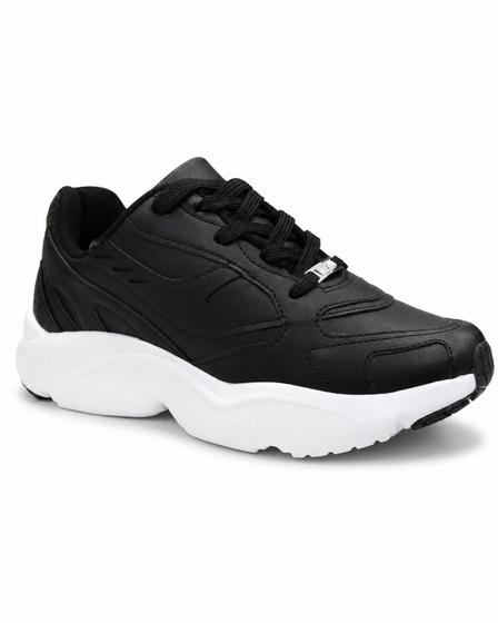 Tênis Vizzano Feminino Preto Estilo Urbano Cadarço -