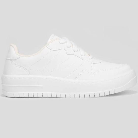 Imagem de Tênis Vizzano Sneaker Recortes Feminino - Branco