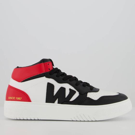 Imagem de Tênis West Coast WC 101 High Preto e Vermelho
