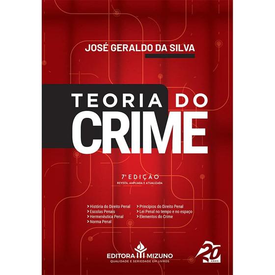 Imagem de Teoria do Crime - 7ª edição - Editora Mizuno