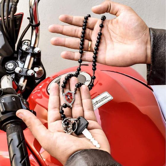 Terço Chaveiro para Moto São Miguel Arcanjo - Artigo Religioso - No ...