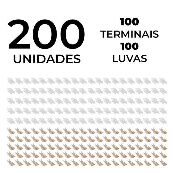 Imagem de Terminal Encaixe Fêmea Universal 6,3mm + Capa Isolantes Luva