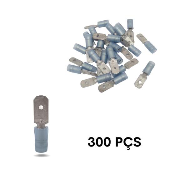 Imagem de Terminal Faston lingueta com isolante. Azul.1,1 á 2,5mm.Comprimento. 23,70mm MA1614-1