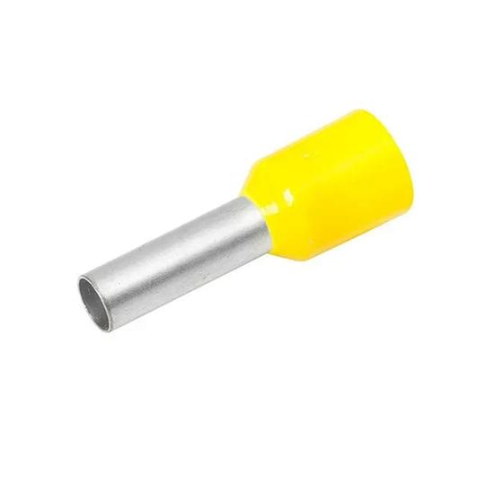 Imagem de Terminal Ilhós Tubular 6,0mm² 36A Amarelo 100 Peças Decorlux