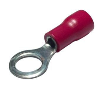 Imagem de Terminal olhal com isolacão vermelho 0,5-1,5mm - olhal m5 - pct c/100pcs (proauto)