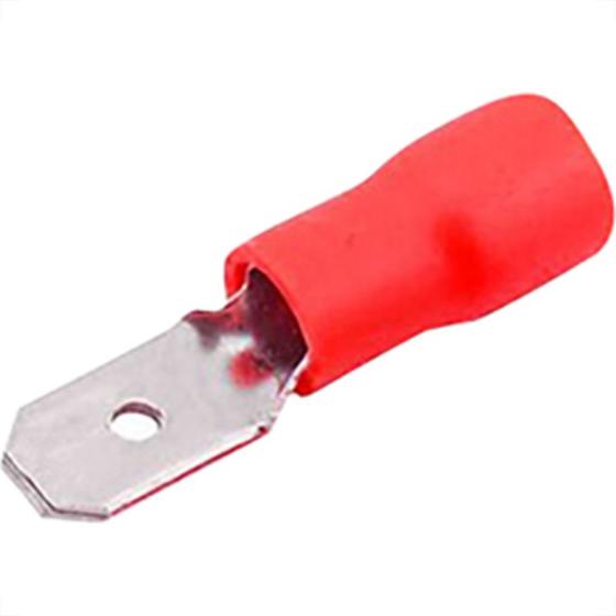 Imagem de Terminal Pre-Isol Macho 0,5-1,5 Vermelho Penzel - Kit C/100 Unidades