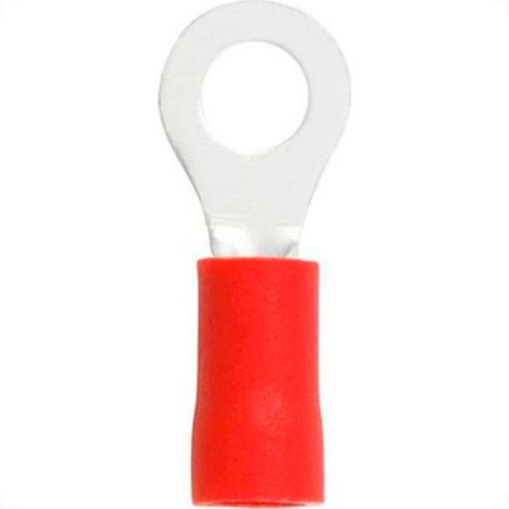 Imagem de Terminal Pre-Isol Olhal 0,5-1,5 Vermelho F4,3 - Kit C/100 Unidades