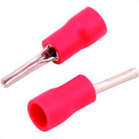 Imagem de Terminal Pre-Isol Pino Ptv 1,25-10 Vermelho 22-16 - Kit C/100 Unidades